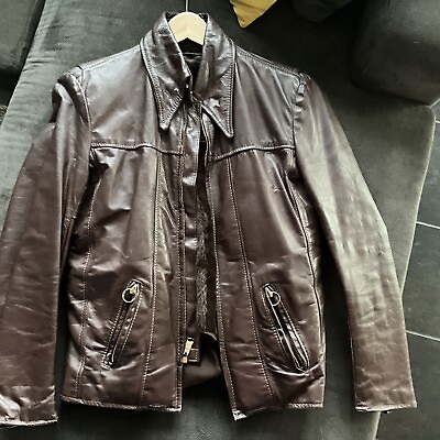 vintage brooks leather jacket #ad $100.00