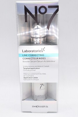 New No7 Laboratories Line Correcting Booster Serum 0.5 oz 15ml $19.99