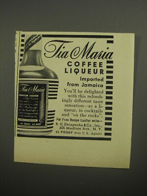 #ad 1956 Tia Maria Coffee Liqueur Advertisement $19.99