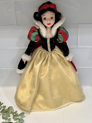 #ad Snow White Princess Beautiful Doll Porcelain Keepsake Disney Princess Doll 2003 $25.00