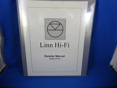 #ad 1993 Linn Hi Fi Store Retailer Manual to Succeed Very very Rare $125.00