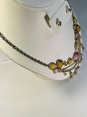 Women’s Beautiful Cute Multicolor Rhinestone Jewels Fashion Necklace $17.00