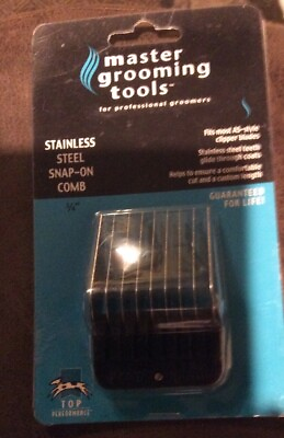 #ad Master Grooming Tools 3 4quot; Stainless Steel Snap on Guide Combfits Most A5 $11.00