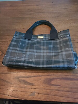 Tommy Hilfiger Handbag Purse Waterproof Outside Blue Multi Very Gently Used $14.99
