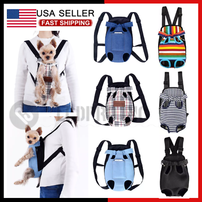 #ad Pet Cat Dog Carrier Backpack Adjustable Pet Front Carrier Legs Out Travel Bag US $13.69