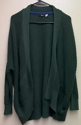 URBAN OUTFITTERS Green Knit Sweater Cardigan Medium w pockets $18.00