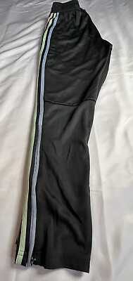 Adidas Sweatpants Boys Large Black Trefoil Stripes Sweat Pants Teenage Size L. #ad $11.00