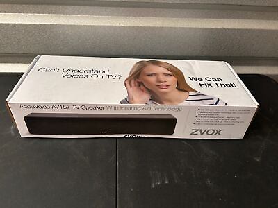 #ad ZVOX AccuVoice AV157 Dialogue Boosting TV Speaker Sound Bar NEW in Box $129.99