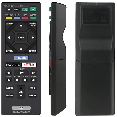 #ad RMT VB201U Remote Control Fit for Sony Blu ray Player BDP S3700 BDP S1700CA $6.47