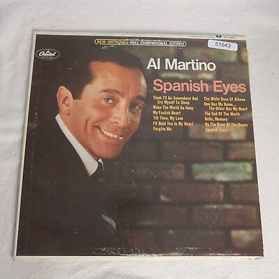 #ad Al Martino Spanish Eyes LP Vinyl Record Album $4.62