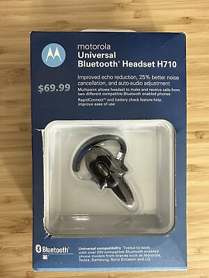 #ad Motorola H710 Universal Bluetooth Headset Flip BOOM Wireless Earpiece Earphone $269.95