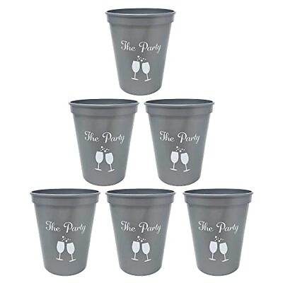 #ad Bridal Bachelorette Party Cups 6 The Party Silver $29.85