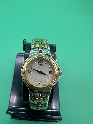 Womans Esq Swiss Esquire Watch w Mother of Pearl Dial 2 Tone Bracelet $54.99