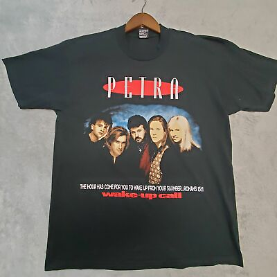 VTG Petra T Shirt Mens XL Wake Up Call World Tour Christian Rock Band 1994 USA $89.89