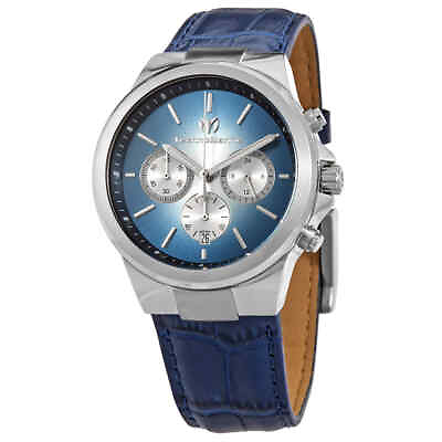 #ad Technomarine Chronograph Quartz Blue Dial Men#x27;s Watch TM 820013 $76.98