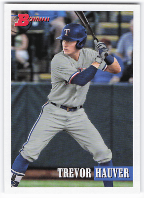 #ad 2021 Bowman Heritage Trevor Hauver Baseball Card. Rangers $1.70