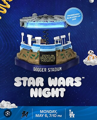 #ad #ad *PRESALE* Star Wars Night Millennium Falcon LA Dodgers Stadium Bobble 5 6 24 $147.77