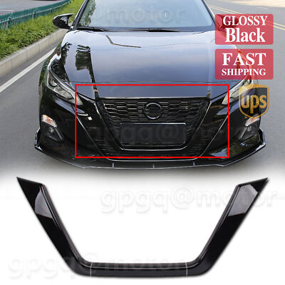 Gloss Black For Nissan Altima 2019 2022 JDM Style Front Grille Frame Cover Trim $21.99