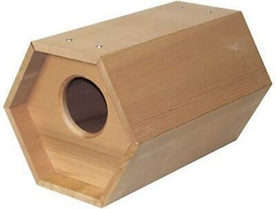 #ad Mallard Nesting Box Kit WoodHexagonal Box with Round Doorway20x14.25x6.25 in $45.09