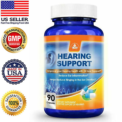 #ad Advanced Hearing Health Support Stop Tinnitus Relief Ear Ringing 90 Capsules $20.95