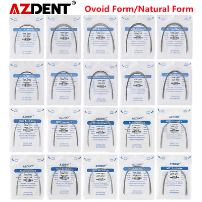 #ad AZDENT Dental Orthodontic Super Elastic Niti Round Arch Wire Ovoid Nature Form $147.59