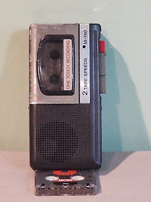 #ad Sony M 740 One Touch Handheld 2 speed Micro Cassette Recorder Parts Only $9.00