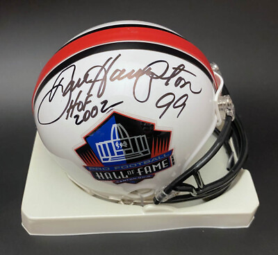 #ad Dan Hampton SIGNED Hall of Fame Mini Helmet HOF 02 Bears ITP PSA DNA AUTOGRAPHED $170.00