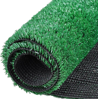 Artificial Grass Turf Indoor Outdoor Rug 0.4quot; Pile Heigh Custom Size Fake Grass $50.94