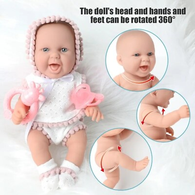 New Silicone Reborn Doll Waterproof Cute Baby Doll 25Cm. Girl Birth Day Gift $79.99