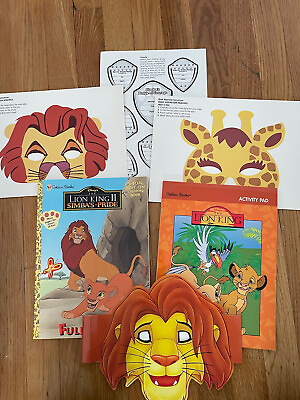 #ad LION KING II SIMBAS PRIDE COLORING BOOK amp; ACTIVITY BOOK GOLDEN BOOK BRAND NEW $80.00
