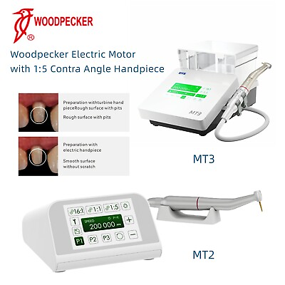 #ad #ad Woodpecker Dental Brushless Electric Motor MT2 MT3 1:5 Handpiece Contra Angle $549.99