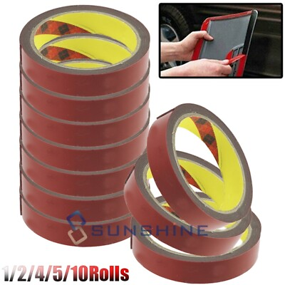 #ad Strong Permanent Double Sided Adhesive Glue Tape Super Sticky For Car Repair $37.99
