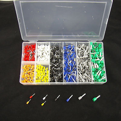 #ad 800pcs Assorted Crimp Terminal Insulated Electrical Wire Connector Set Case Kit $11.76