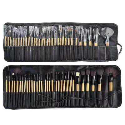 #ad 32pcs Professional Makeup Brushes Set with black bag $12.85
