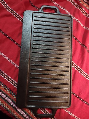 #ad Cast Iron Reversible Grill Griddle，Double Sided Grill Pan Perfect for Gas $54.99