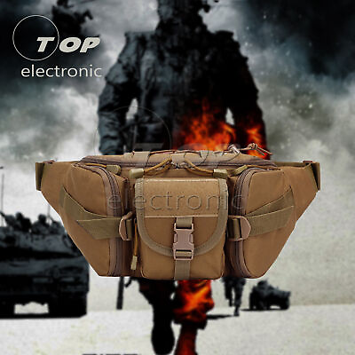 #ad Outdoor Utility Tactical Belt Bag Waist Pack Pouch Military Camping Hiking Molle $10.56