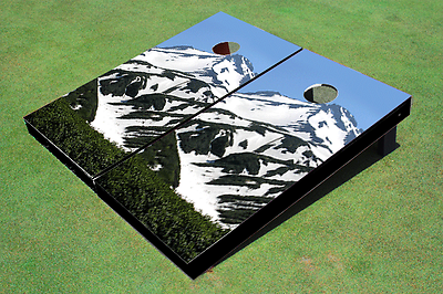 #ad Snowy Mountain Top Custom Cornhole Board $204.99