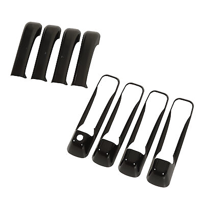 #ad ・8Pcs Car Exterior Door Handle Covers Glossy Black for 1500 2500 3500 $27.90