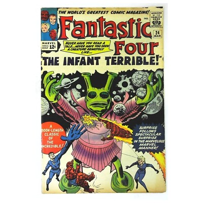 #ad Fantastic Four 1961 series #24 in Very Fine minus condition. Marvel comics r; $337.12