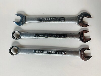 #ad Vintage Craftsman V Metric Double Open Ended Lot 12mm13mm14mm USA $22.00