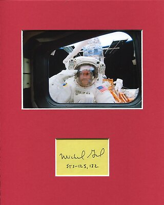 #ad Michael Good NASA STS Astronaut Space USAF Signed Autograph Photo Display $29.99