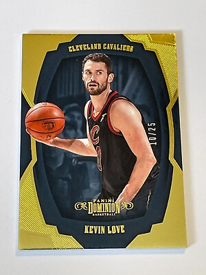 #ad 2018 19 Panini Dominion Basketball Gold # 25 Kevin Love Cleveland Cavaliers $9.88