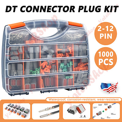 #ad 1000PCS Deutsch DT Connector Plug Kit $68.00