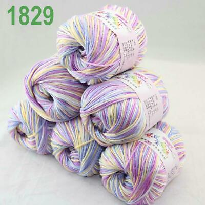 #ad AIPYARN 6Balls x50g Soft Cashmere Silk Velvet Baby Hand Knitting Crochet Yarn 29 C $54.74