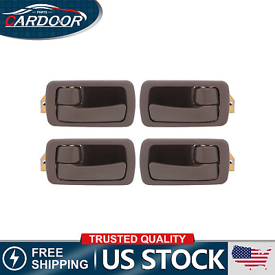 #ad For Camry 92 96 4x Brown Inside Door Handles Interior Front Rear Left Right $15.89