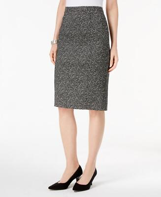 #ad $59.25 Kasper Group Size 10P Womens Knit Jacquard Slim Skirt A155 $7.99