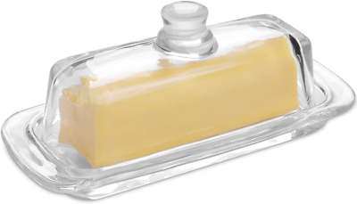 #ad Gusnilo Glass Butter DishClassic Butter Transparent Tray Butter Stick Keeper Tr $23.80