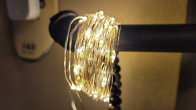 100 LED Silver Wire USB Plug In 2 PACK String Lights Party Static Fairy Light $9.99