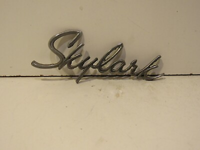 Buick Skylark Emblem Badge Trim Aluminum vintage metal nameplate $41.00