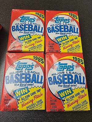 #ad 1985 TOPPS BASEBALL WAX PACK UNOPENED Possible Mark McGwire Roger Clemens RC $15.95